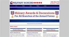 Desktop Screenshot of militaryhonors.net
