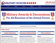 Tablet Screenshot of militaryhonors.net